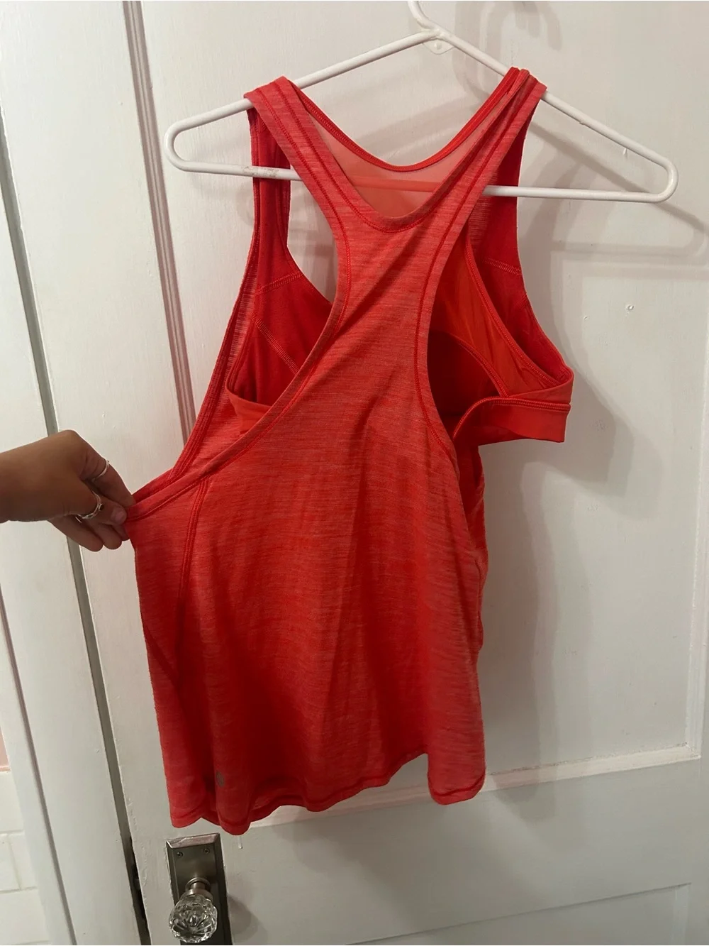 lululemon athletica coral Racerback Tank Top